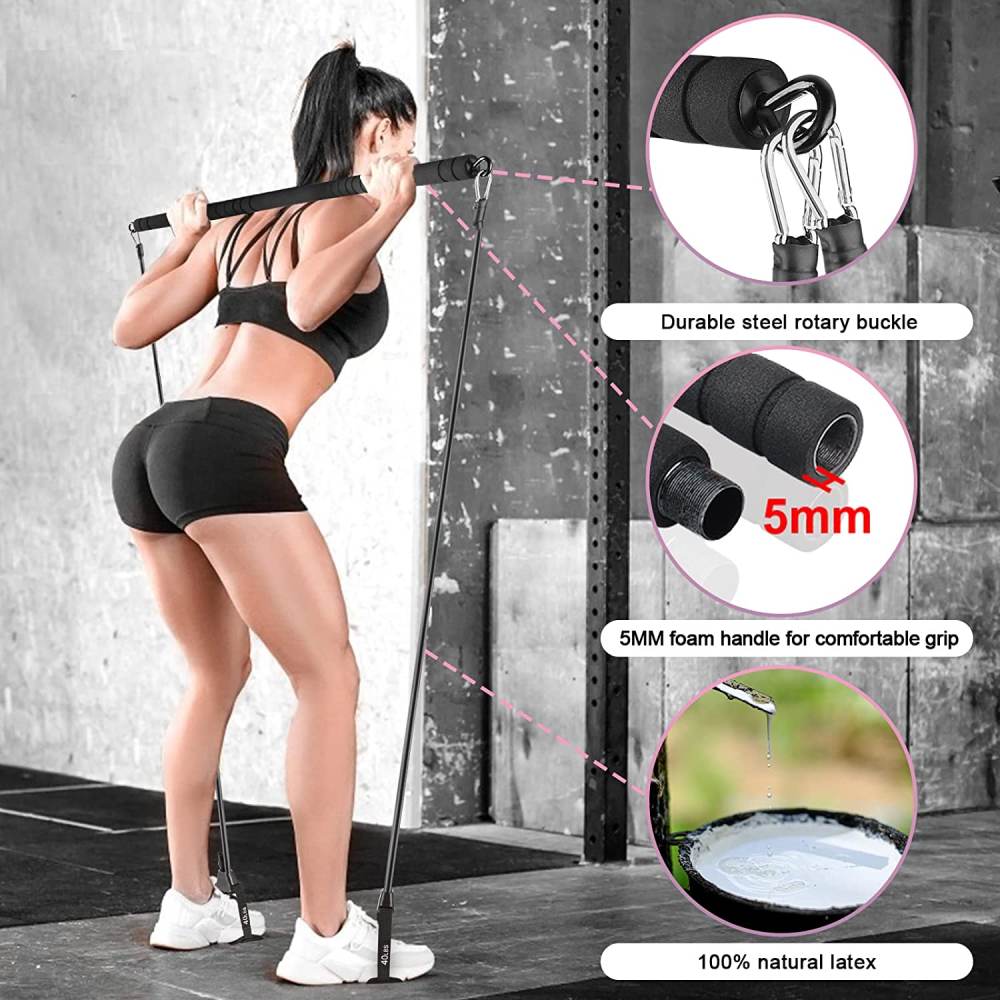 Pilates Bar Kit with Resistance Bands: image 4